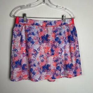 Kyodan Golf Skort L Floral Multicolor Activewear Stretch Comfortable Outdoor